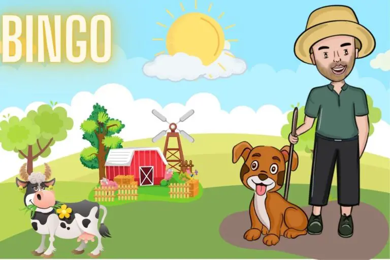 animation picture of man, dog, cow and house