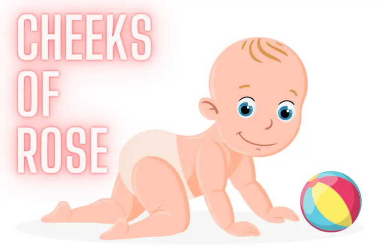 Animated Baby crawling playing with a small beach ball