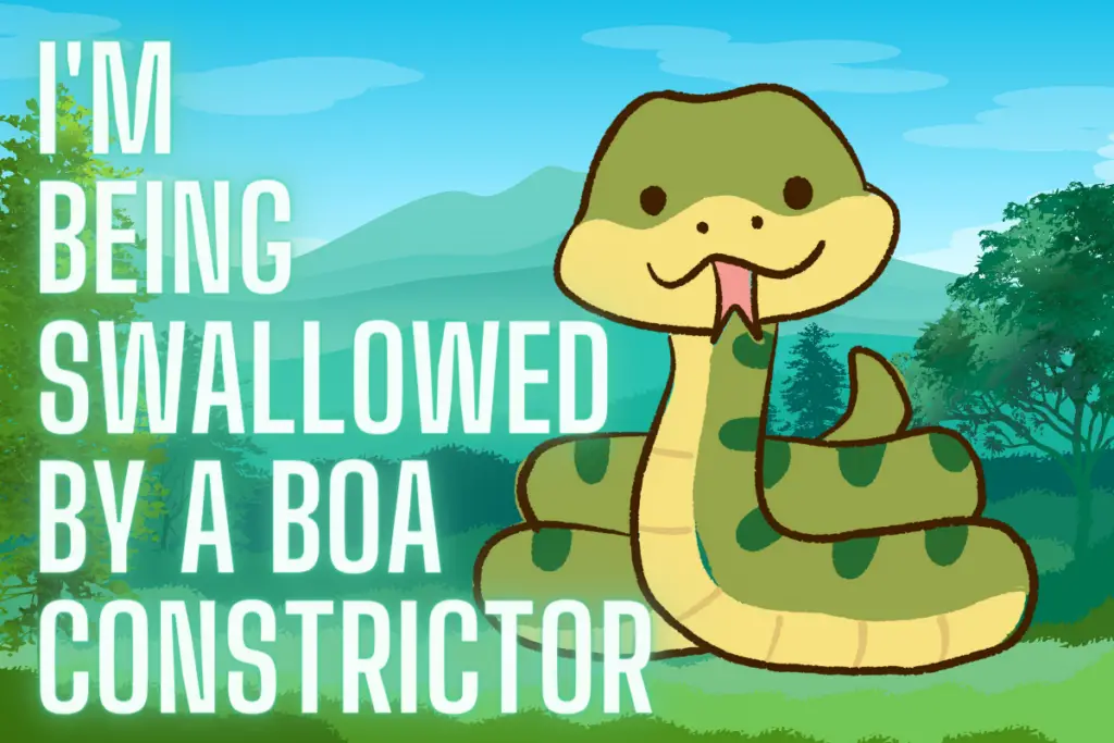 I’m Being Swallowed By a Boa Constrictor Nursery Rhyme, Lyrics, Video