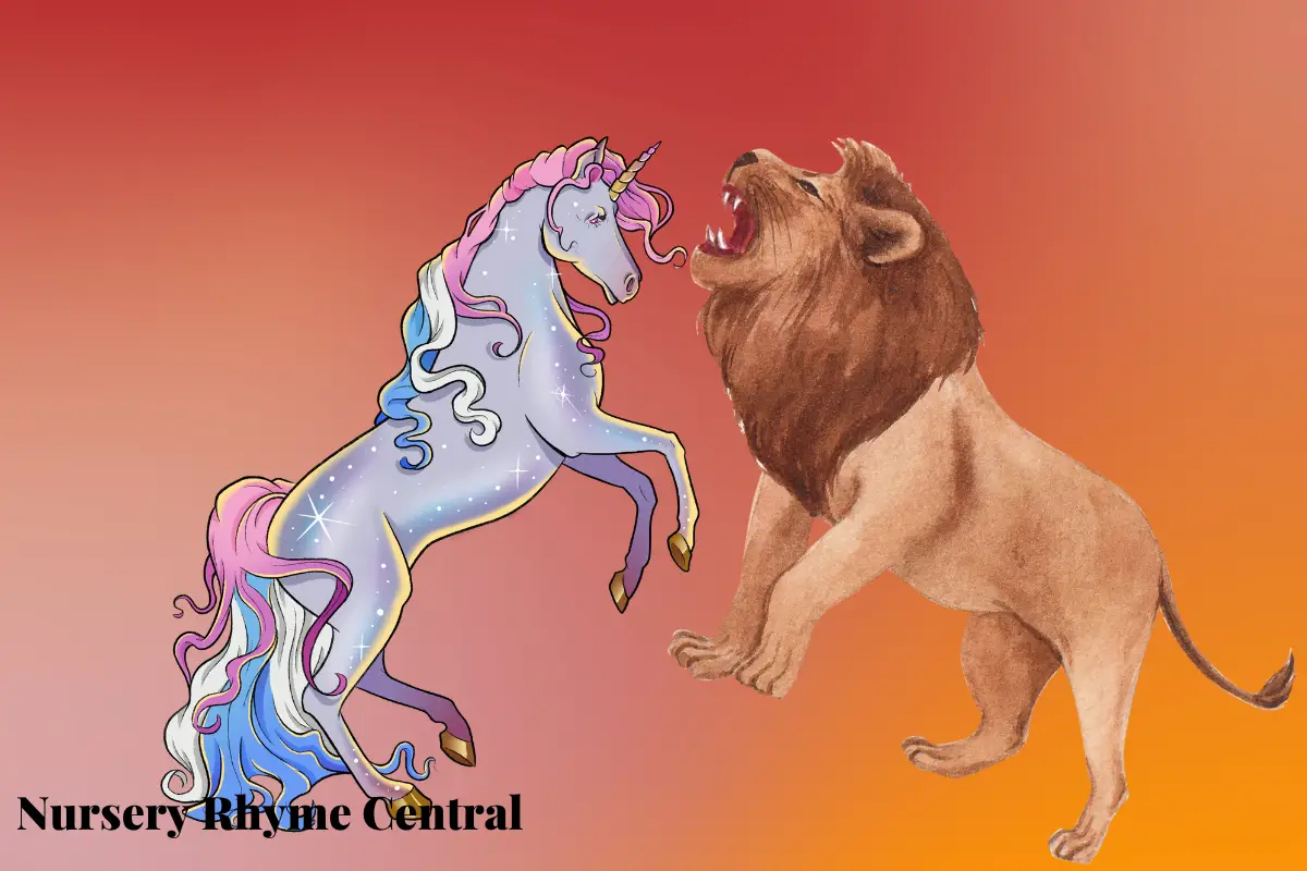 The Lion and The Unicorn Nursery Rhyme- Lyrics, Video, and Printable